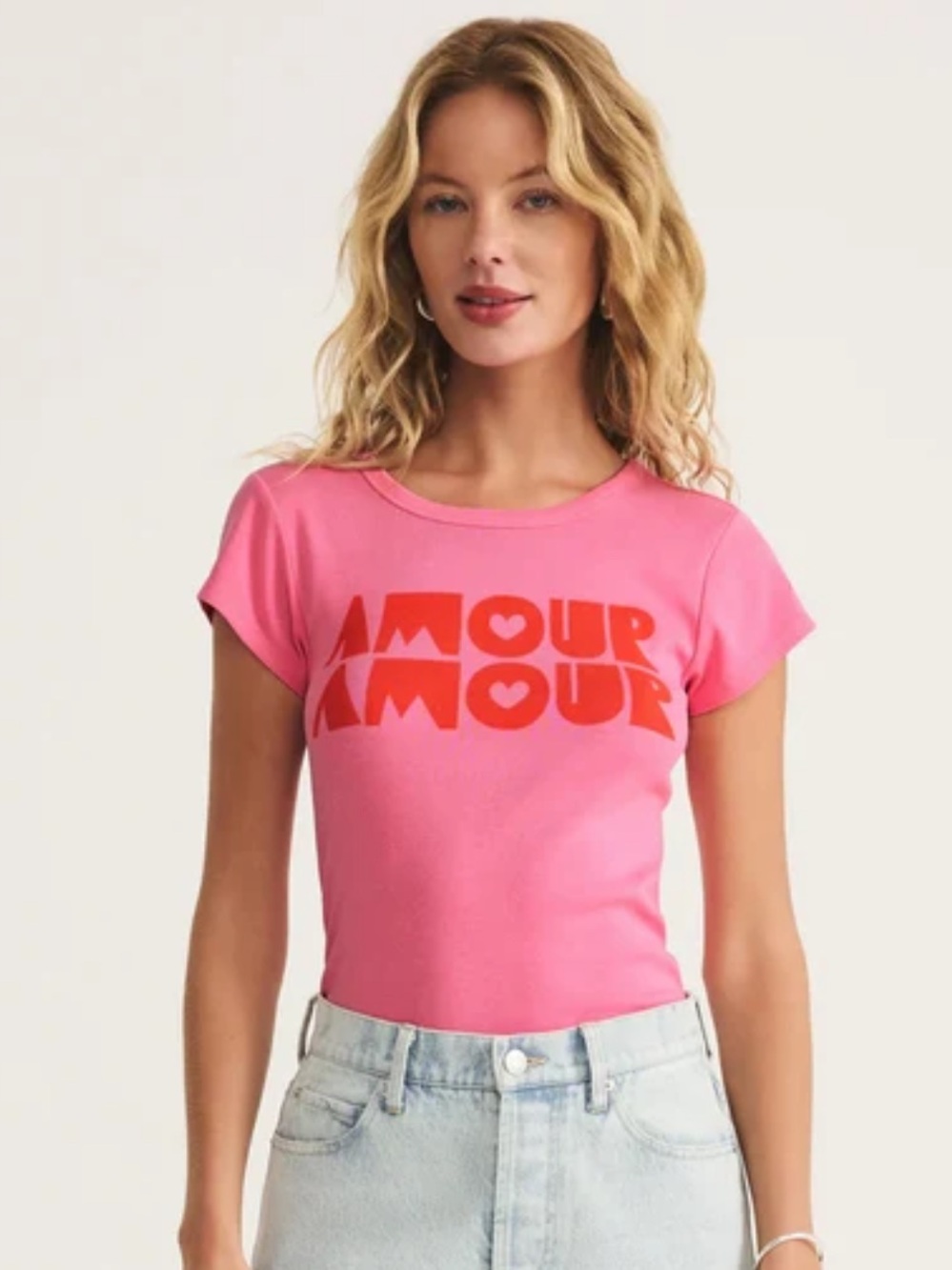 Z Supply Amour Cheeky Tee in Chateau Rose